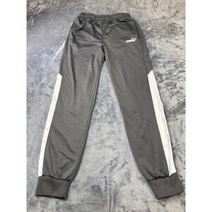 Puma Boys Joggers XL 18/20  Gray/White Tappered Joggers